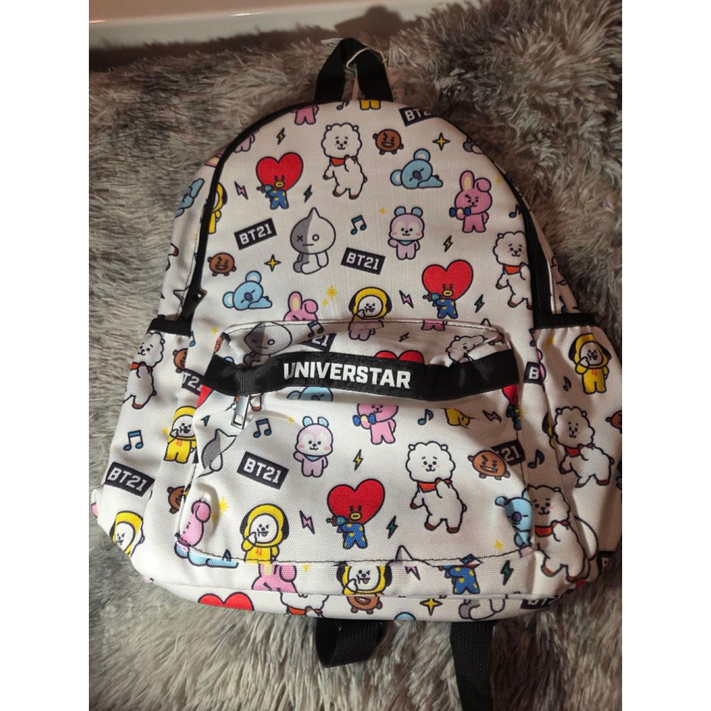 Miniso B21 Backpack - white full-size 16-18 inches NWT